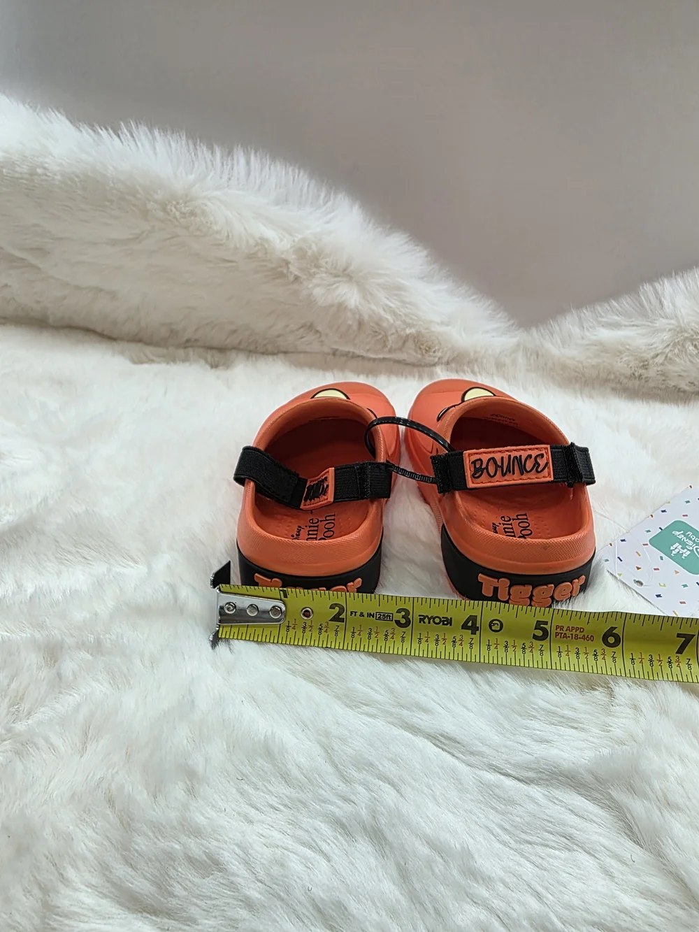 Disney Orange Tigger Kids Sandals with Black Strap